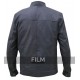 Grey Stylish Leather Blouson Jacket